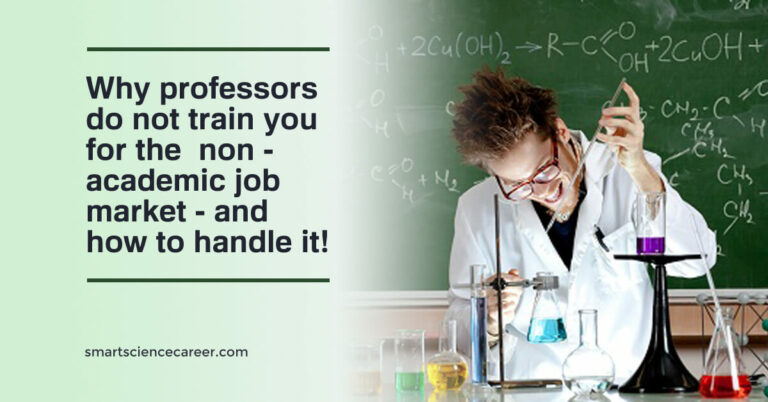 Why professors do not train you for the non-academic job market!