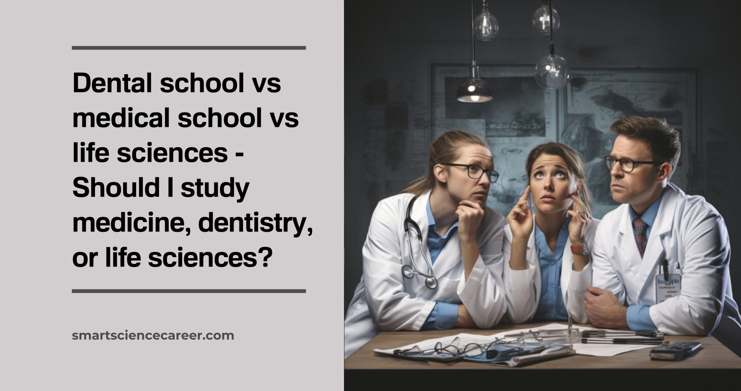 Dental school vs medical school vs life sciences_Featured image