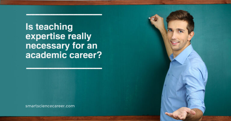 Is teaching expertise really necessary for an academic career?