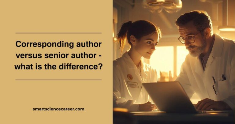 title - corresponding author versus senior author